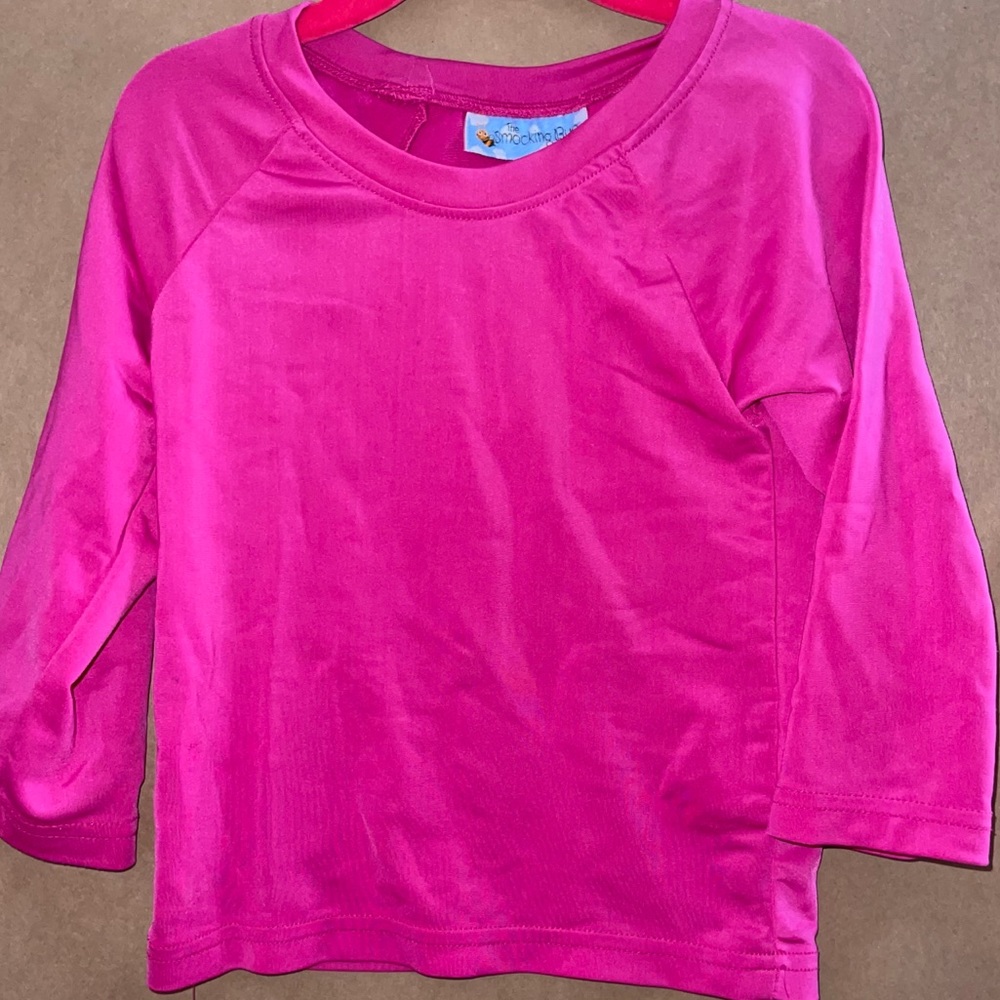 Smocking Bug Long Sleeve Rash Guard Pink Shirt